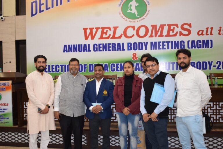टीसी उप्रेती बने दिल्ली पैरा स्पोर्ट्स एसोसिएशन के अध्यक्ष  वाई एस बिष्ट