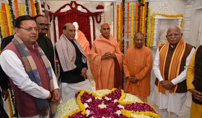 भारत माता मंदिर में स्वामी सत्यमित्रानंद गिरि जी की समाधि मंदिर मूर्ति स्थापना समारोह का भव्य समापन…