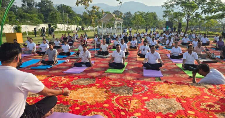 सिटी फॉरेस्ट पार्क में योग दिवस पर उमड़ा जनसैलाब…